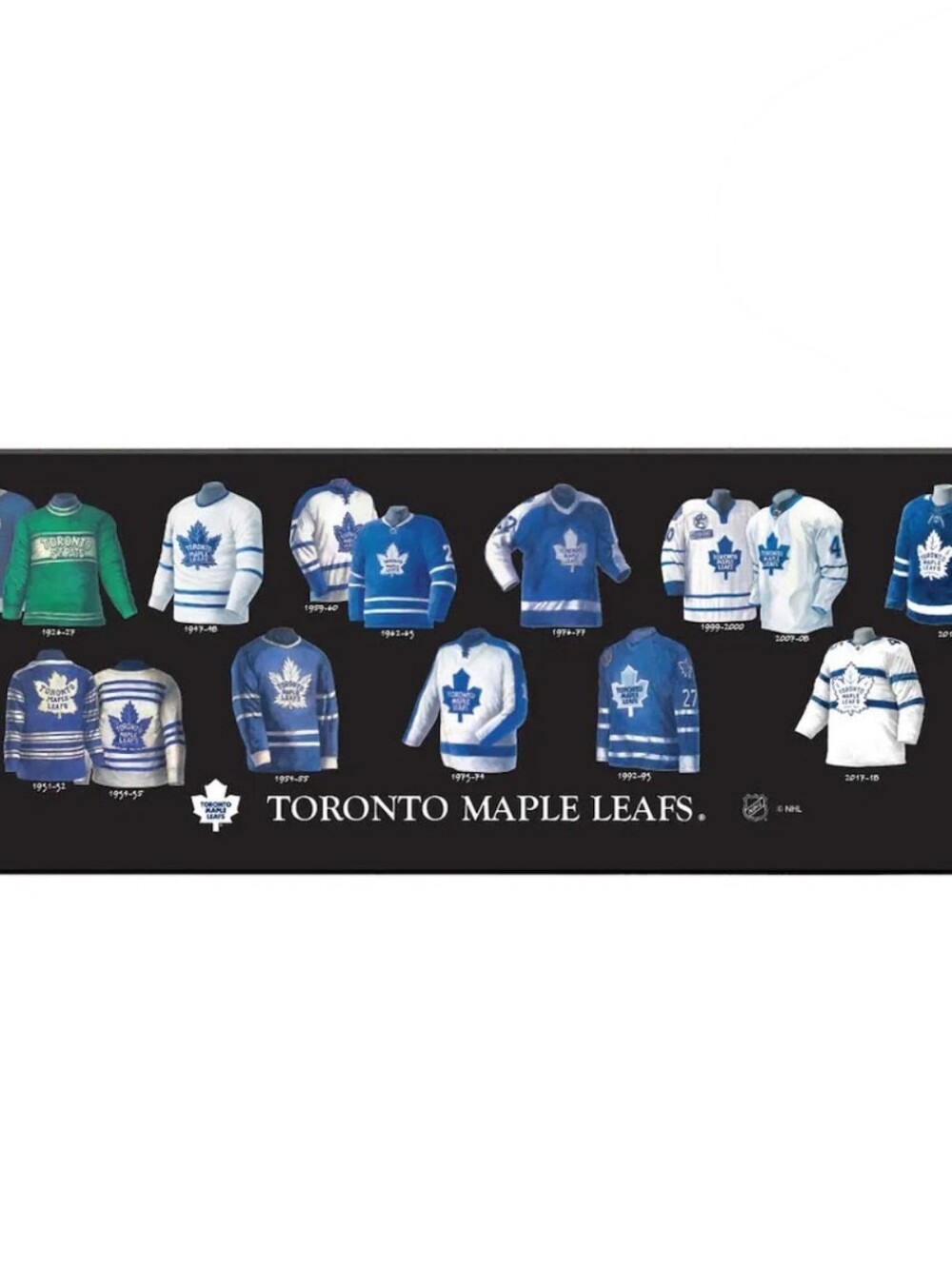 Toronto Maple Leafs Wall Art | Framed Jersey Evolution Print | NHL Fan Decor 💙